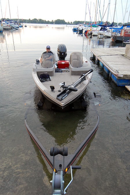 Backing Boat Off Trailer