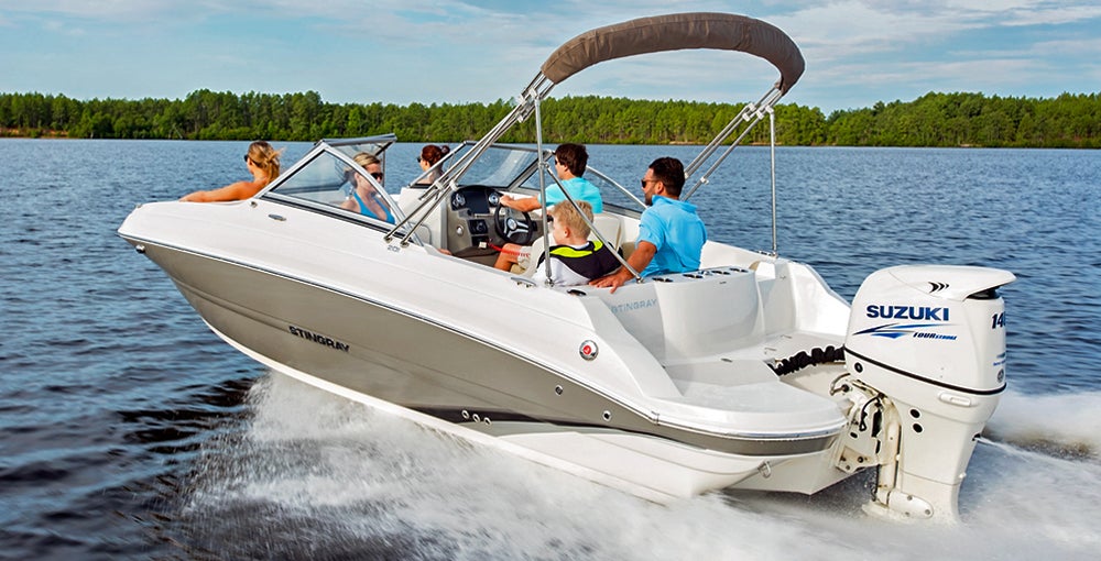 Outboard Powered Deck Boats